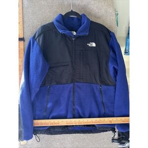 The North Face Denali Fleece Jacket Mens Size Medium Blue Grey Polartec